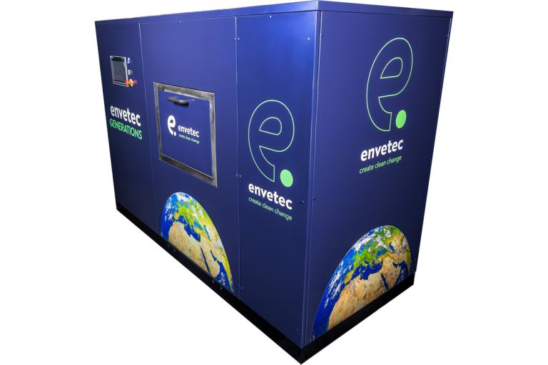 An Envetec GENERATIONS medical waste recycling machine